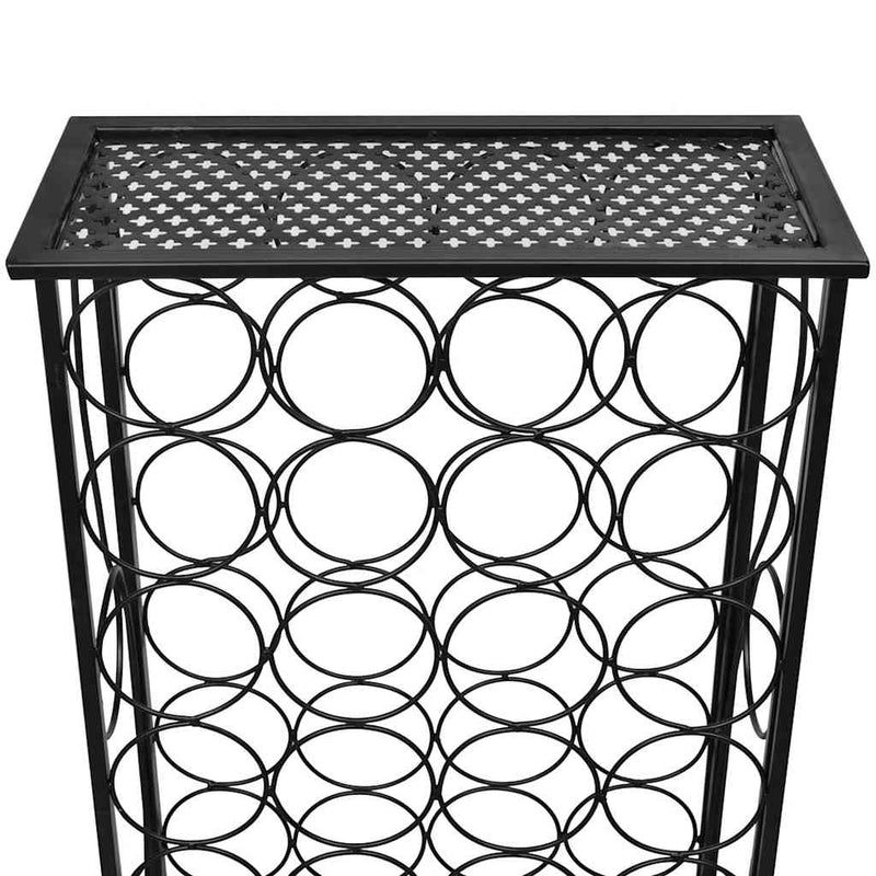 Suport sticle de vin pentru 28 de sticle, metal