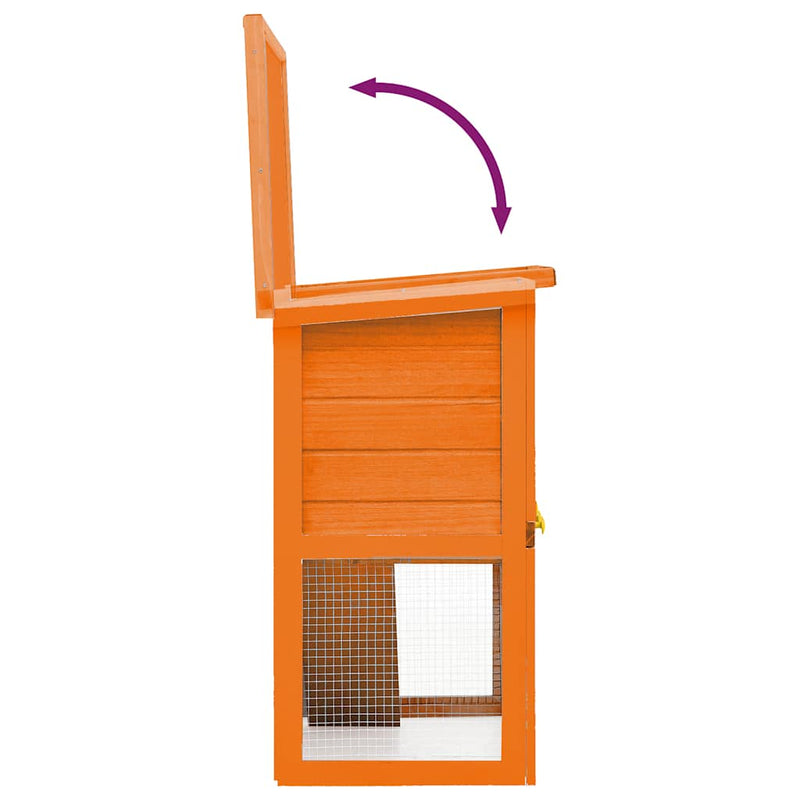 Cușcă de exterior iepuri cușcă adăpost animale mici, 1 ușă, lemn