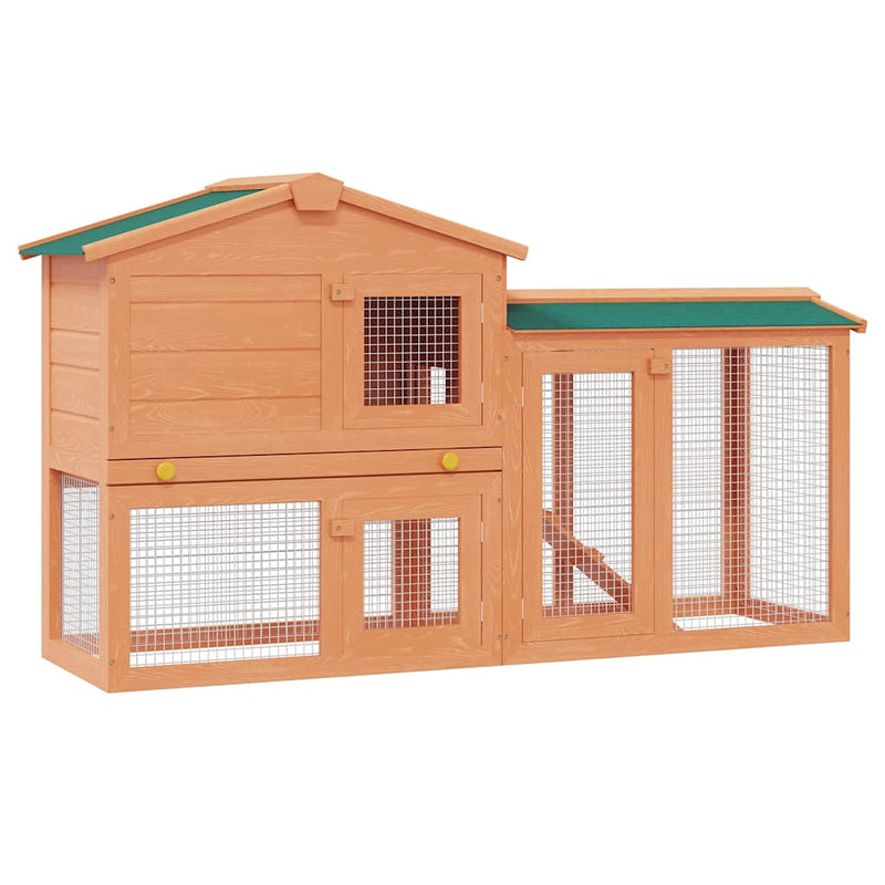 Cușcă de exterior pentru iepuri, adăpost animale mici, lemn