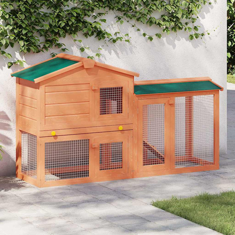 Cușcă de exterior pentru iepuri, adăpost animale mici, lemn