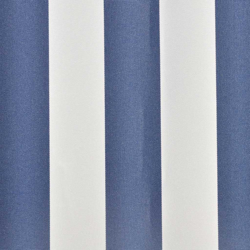 Pânză de rezervă copertină, albastru și alb, 300x250 cm, poliester