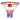 Set coș de poartă de baschet, inel cu plasă, portocaliu, 45 cm