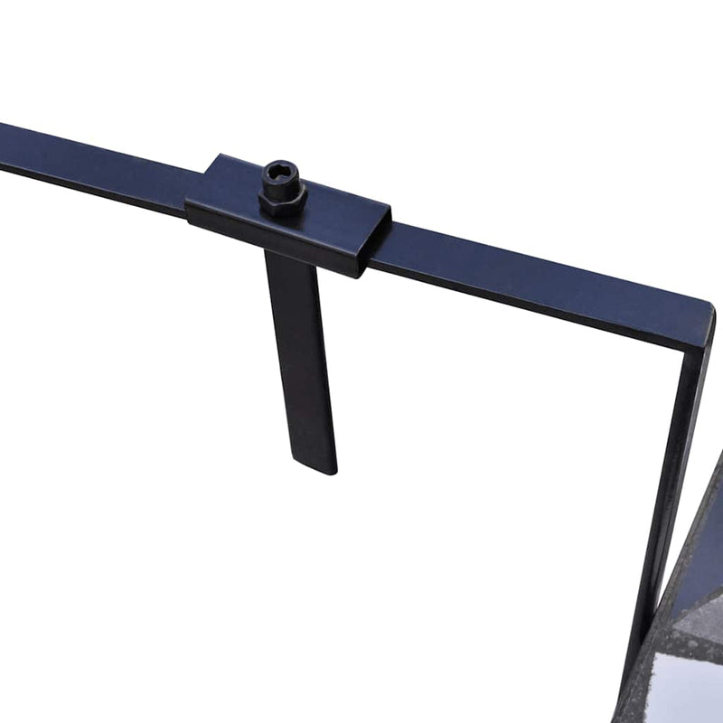 Masă de balcon suspendată, negru și alb, mozaic