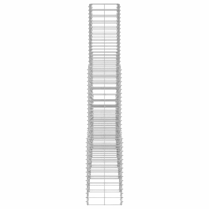 Set gabioane, 6 buc., sârmă galvanizată