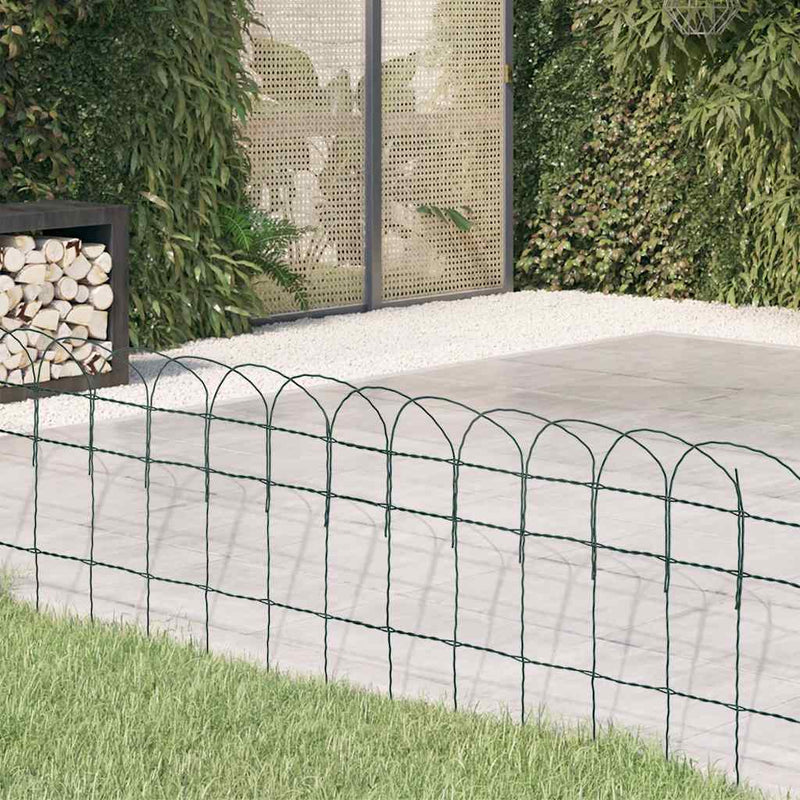 Gard delimitare grădină fier vopsit electrostatic 25 x 0,4 m
