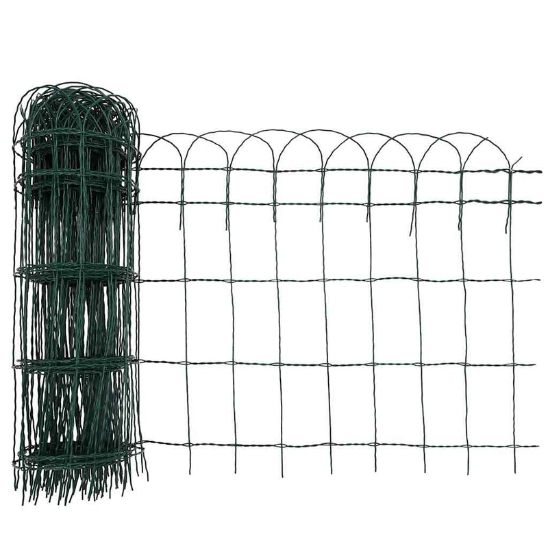 Gard delimitare grădină fier vopsit electrostatic 10 x 0,65 m