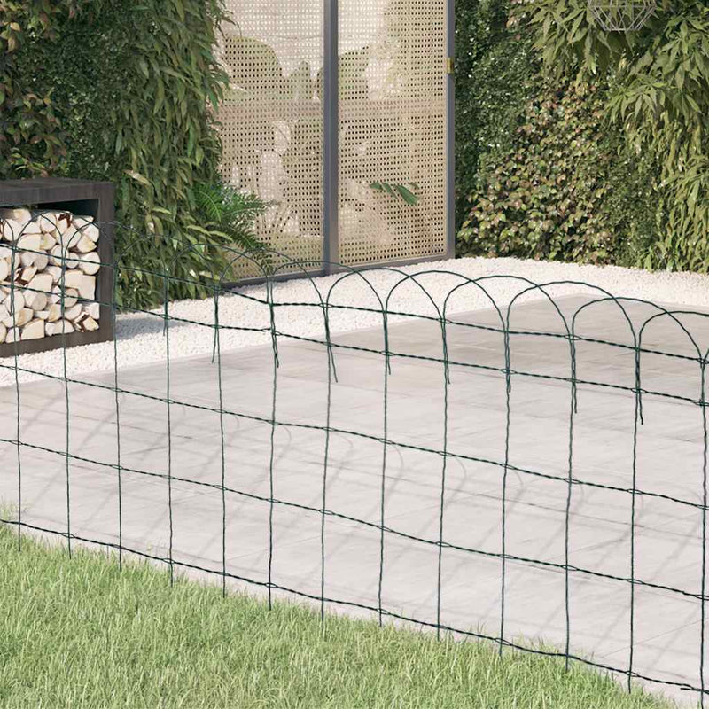 Gard delimitare grădină fier vopsit electrostatic 10 x 0,65 m