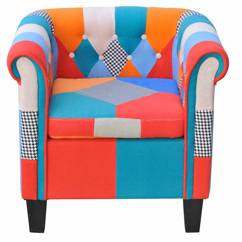 Fotoliu cu model Patchwork, material textil
