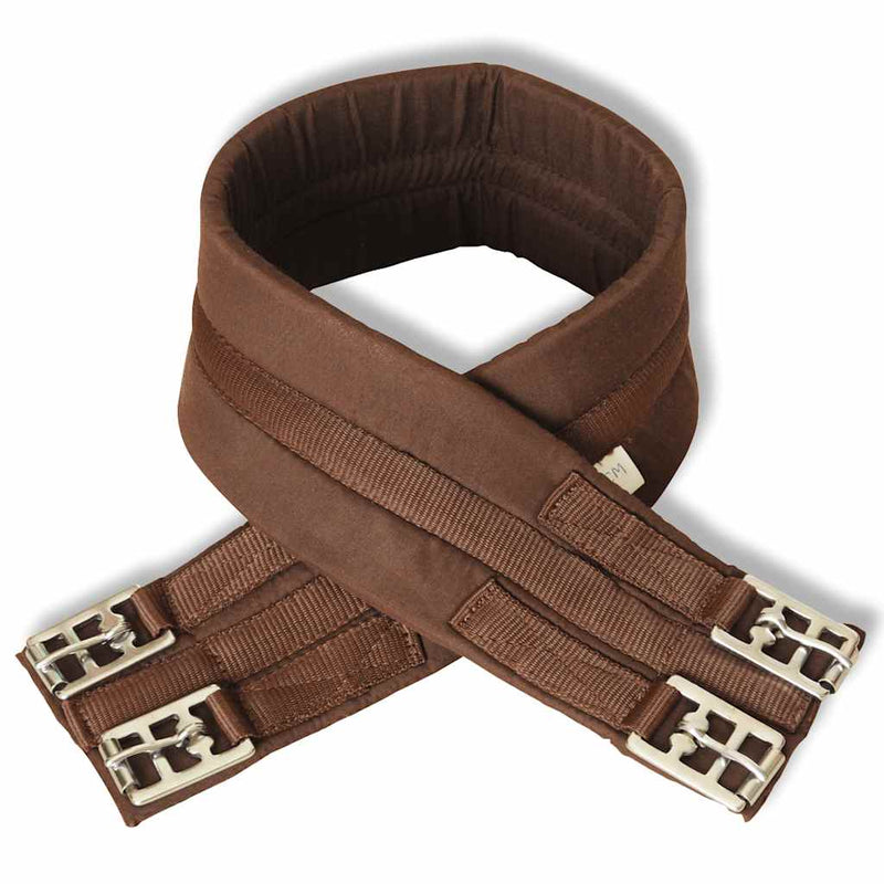 Set echitație cu șa 40,6 cm din piele naturală, Maro