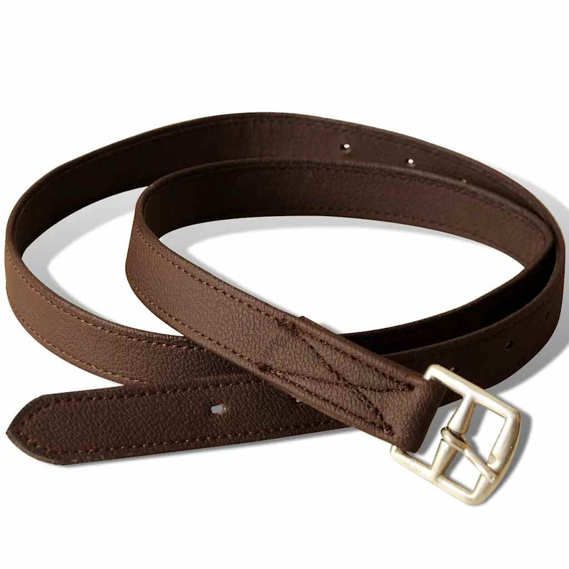 Set echitație cu șa 40,6 cm din piele naturală Maro