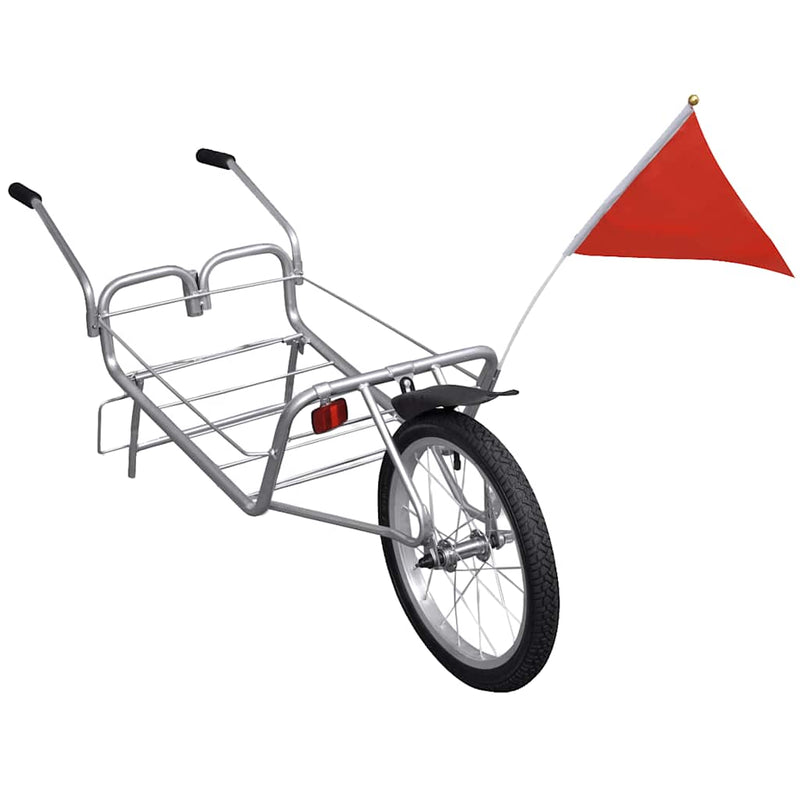 Remorcă cargo de bicicletă, cu o roată și geantă de depozitare