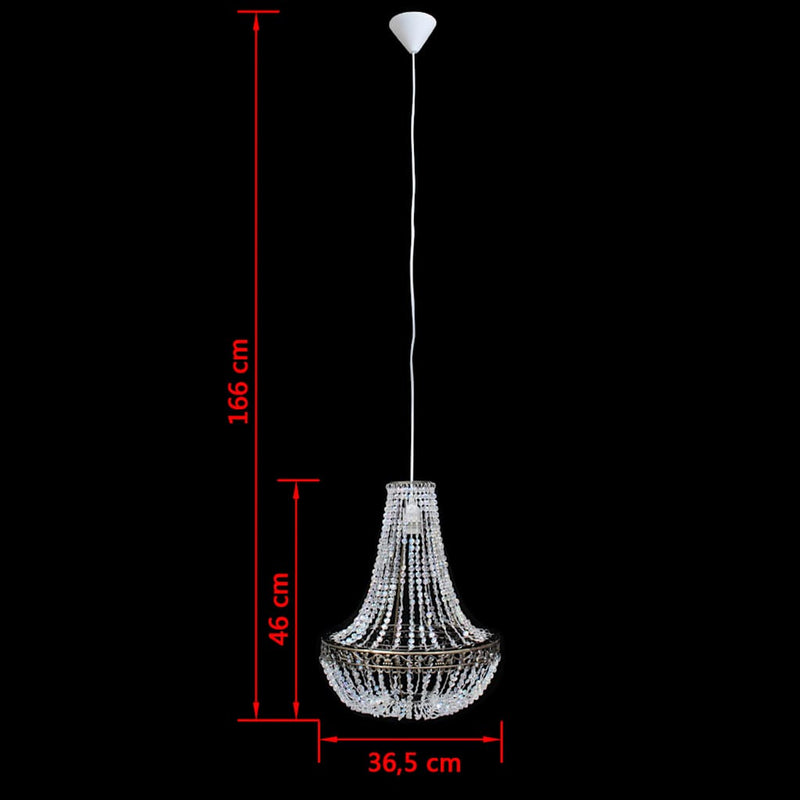 Candelabru cu pandantiv, 36,5 x 46 cm