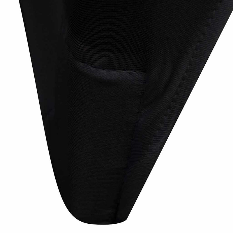 Husă de scaun elastică, 6 buc., negru