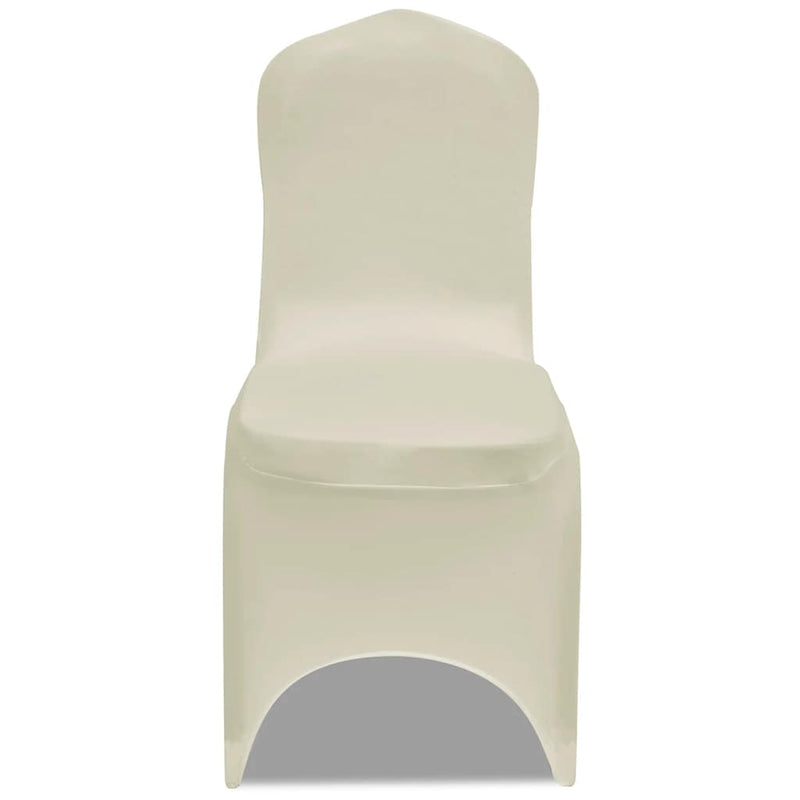 Husă de scaun elastică, 6 buc., crem