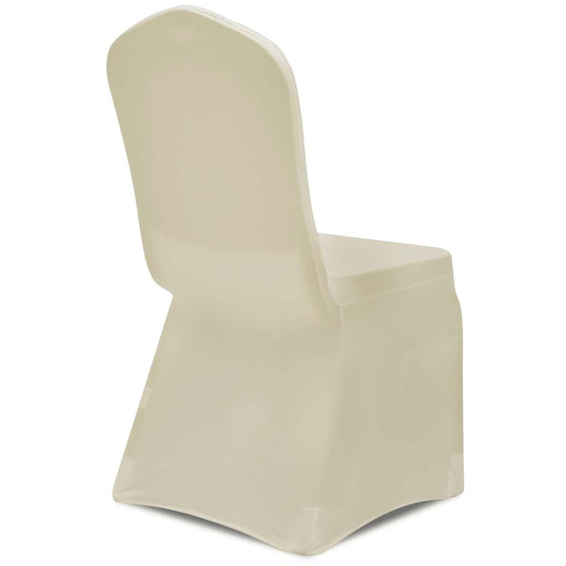 Husă de scaun elastică, 6 buc., crem