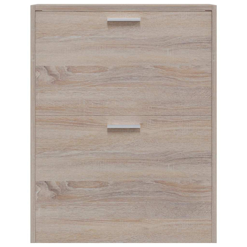 Pantofar cu 2 compartimente, lemn, aspect de stejar