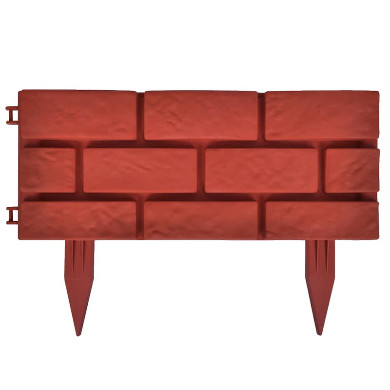 Separator de gazon cu design cărămidă, 11 buc.