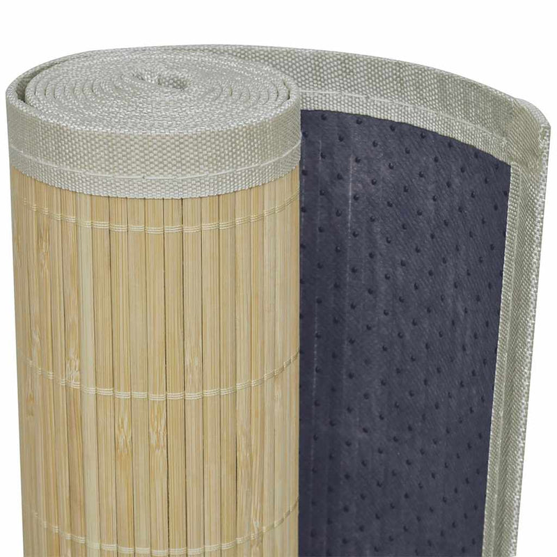 Covor dreptunghiular din bambus natural 150 x 200 cm