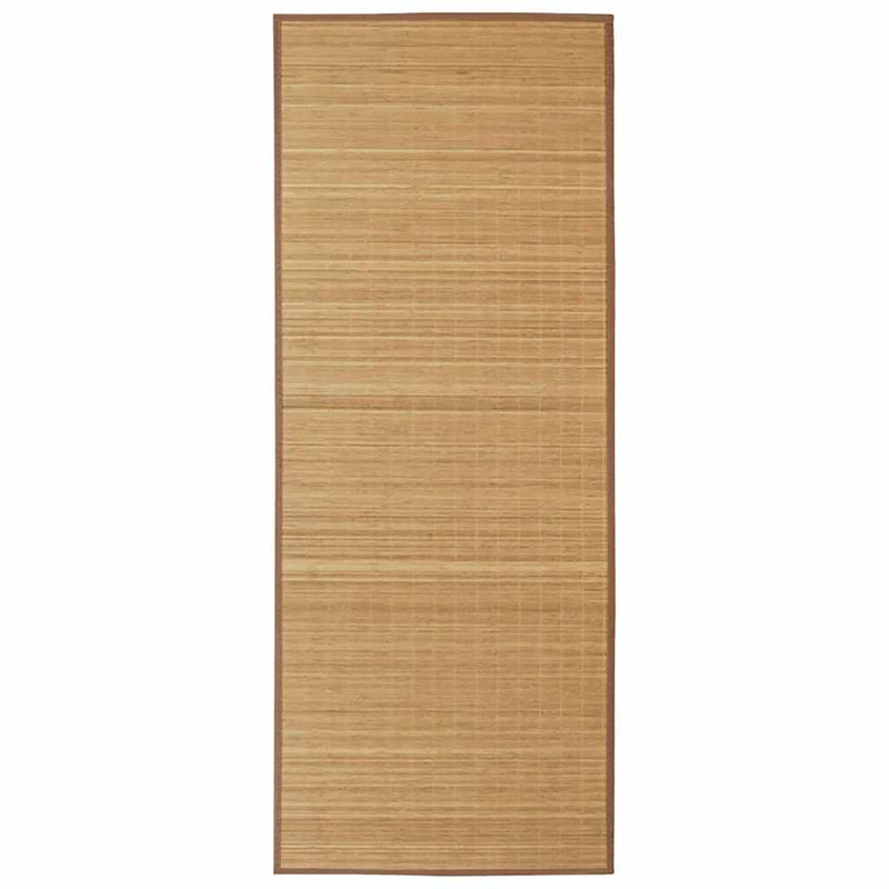 Covor dreptunghiular din bambus natural, 80 x 300 cm