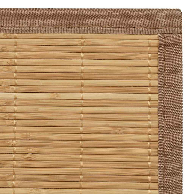 Covor dreptunghiular din bambus natural, 80 x 300 cm