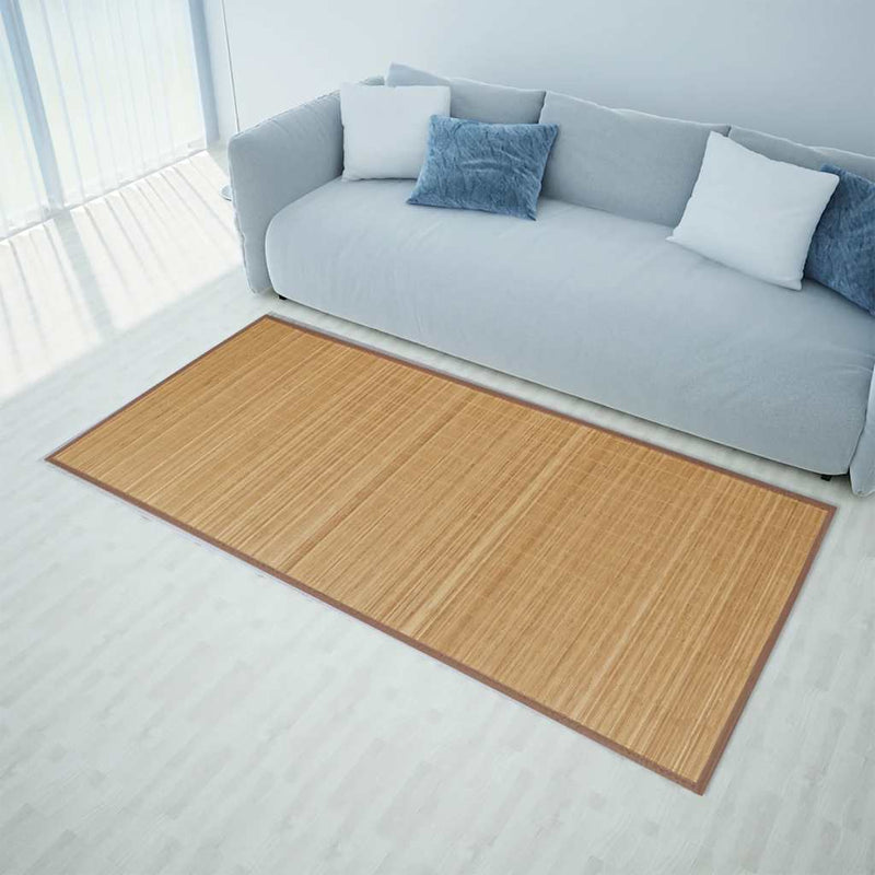 Covor dreptunghiular din bambus natural, 80 x 300 cm