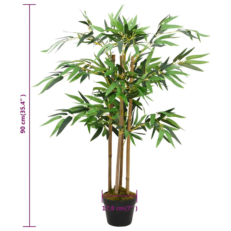 Plantă artificială din bambus Twiggy cu ghiveci, 90 cm