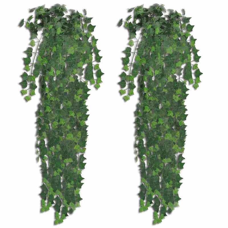 Tufiș de iederă artificială, 2 buc., verde, 90 cm