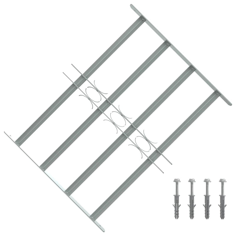Grilaj de siguranță pentru ferestre cu 4 bare transversale 500-650 mm
