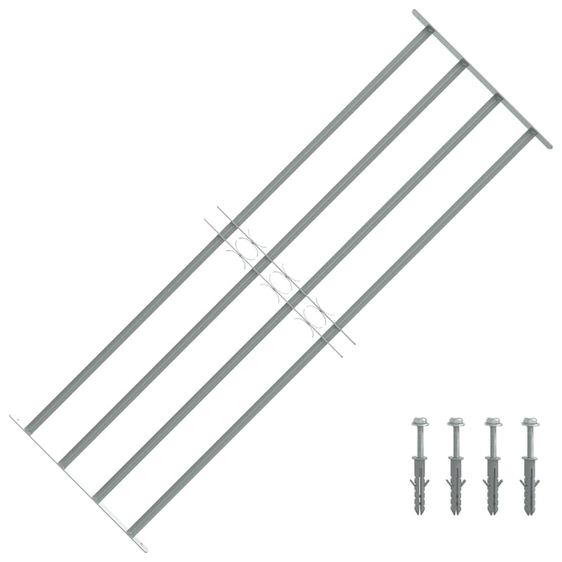 Grilaj de siguranță pentru ferestre cu 4 bare transversale 1000-1500mm