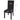 Huse de scaun elastice drepte, 6 buc., negru