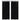 Draperii micro-satin cu bride, 2 buc, 140 x 175 cm, negru