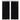 Draperii micro-satin cu bride, 2 buc, 140 x 225 cm, negru