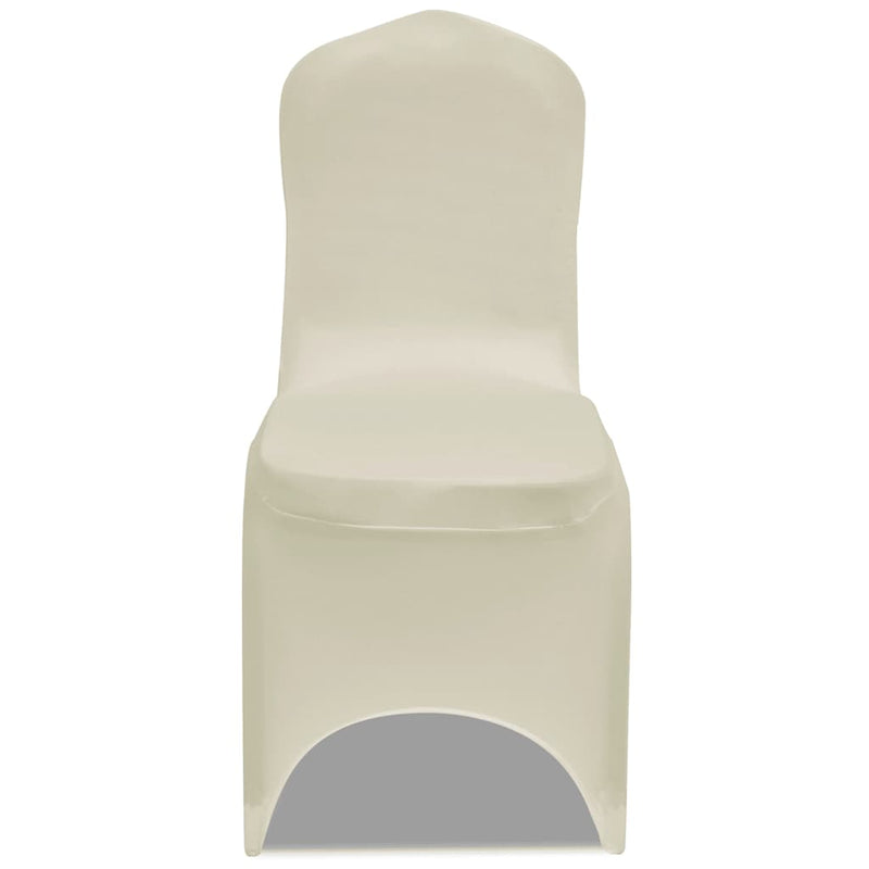 Husă de scaun elastică, 50 buc., crem