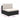 Set mobilier de grădină cu perne, 8 piese, negru, poliratan