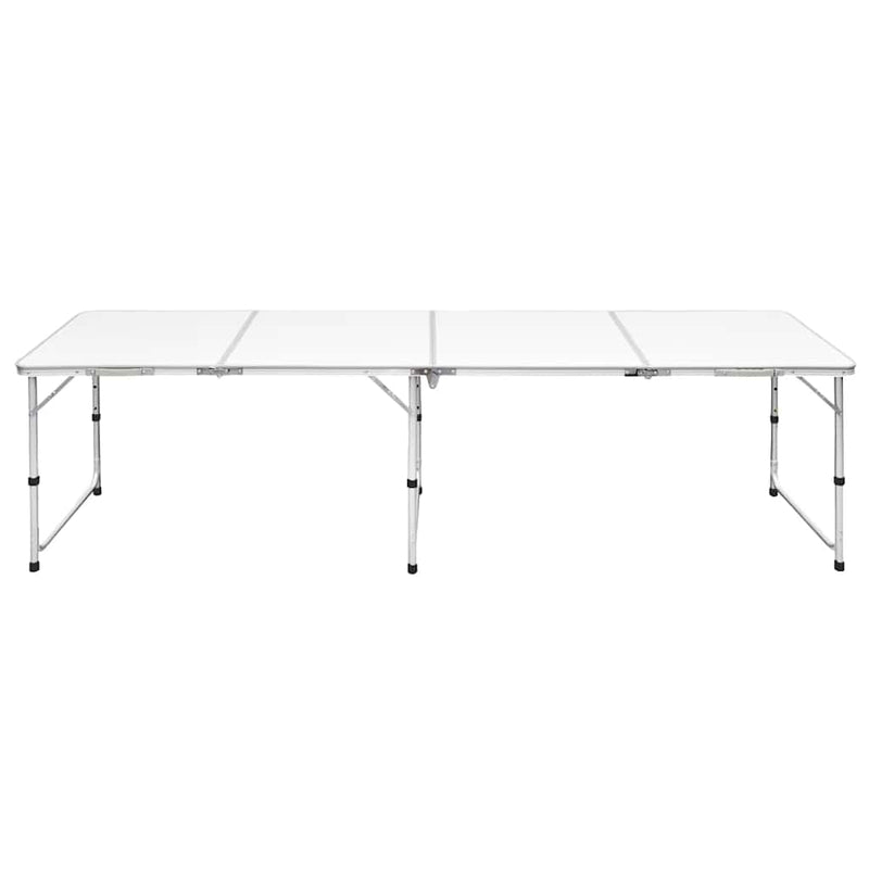 Masă camping din aluminiu reglabilă 240 x 60 cm