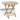 Set mobilier de exterior pliabil, 5 piese, bambus