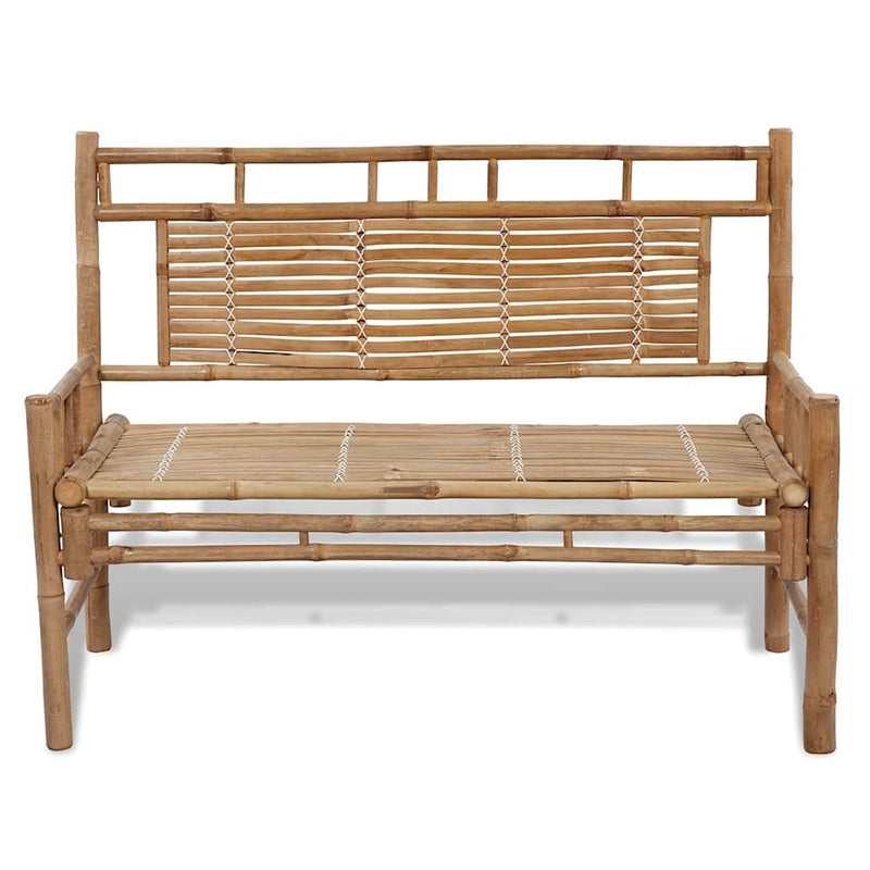 Bancă de grădină, 120 cm, bambus