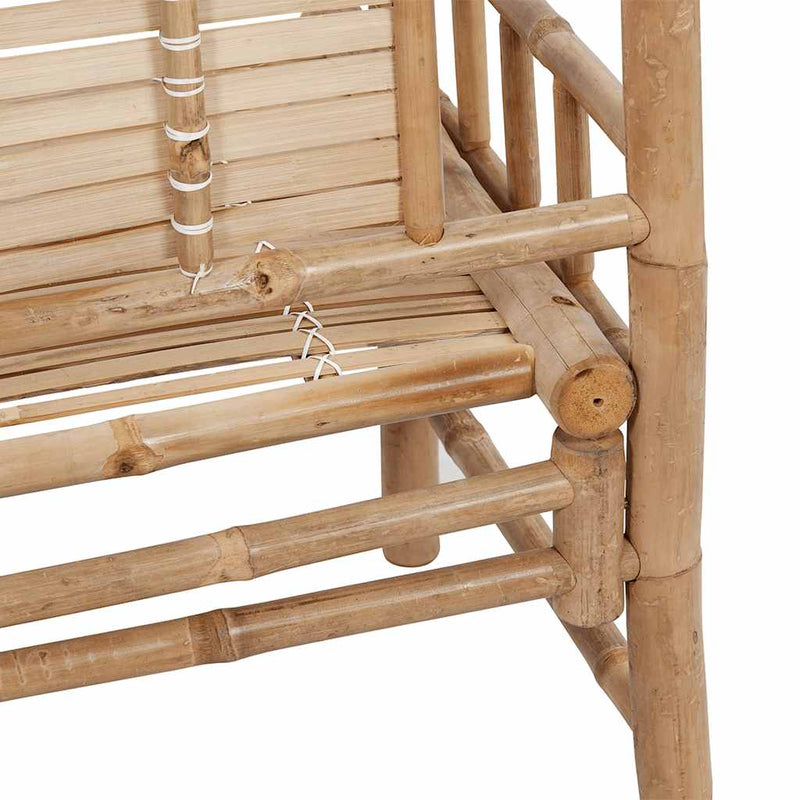 Bancă de grădină, 120 cm, bambus