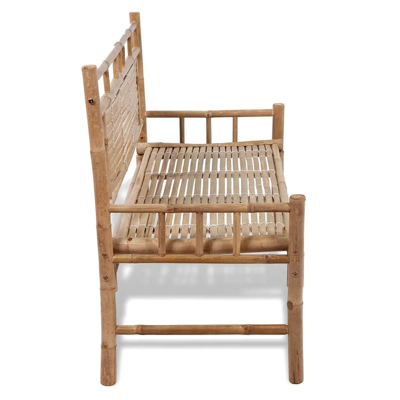Bancă de grădină, 120 cm, bambus