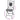 Scaune pliante 2 buc ceramice alb-negru