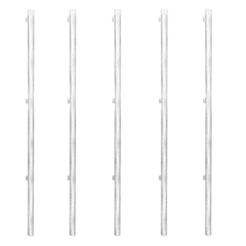 Gard din plasă cu stâlpi și țăruși, 15x1,5 m, oțel galvanizat