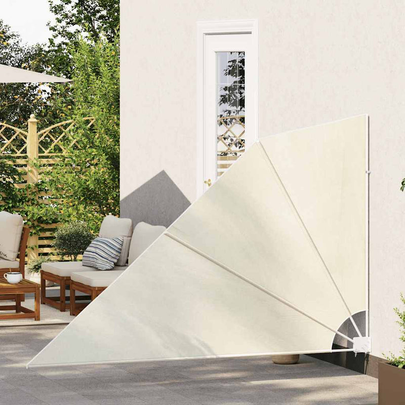 Copertină laterală pliabilă de balcon, crem, 160x240 cm