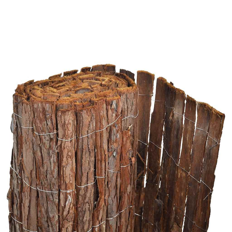Gard din scoarță de copac, 400 x 100 cm