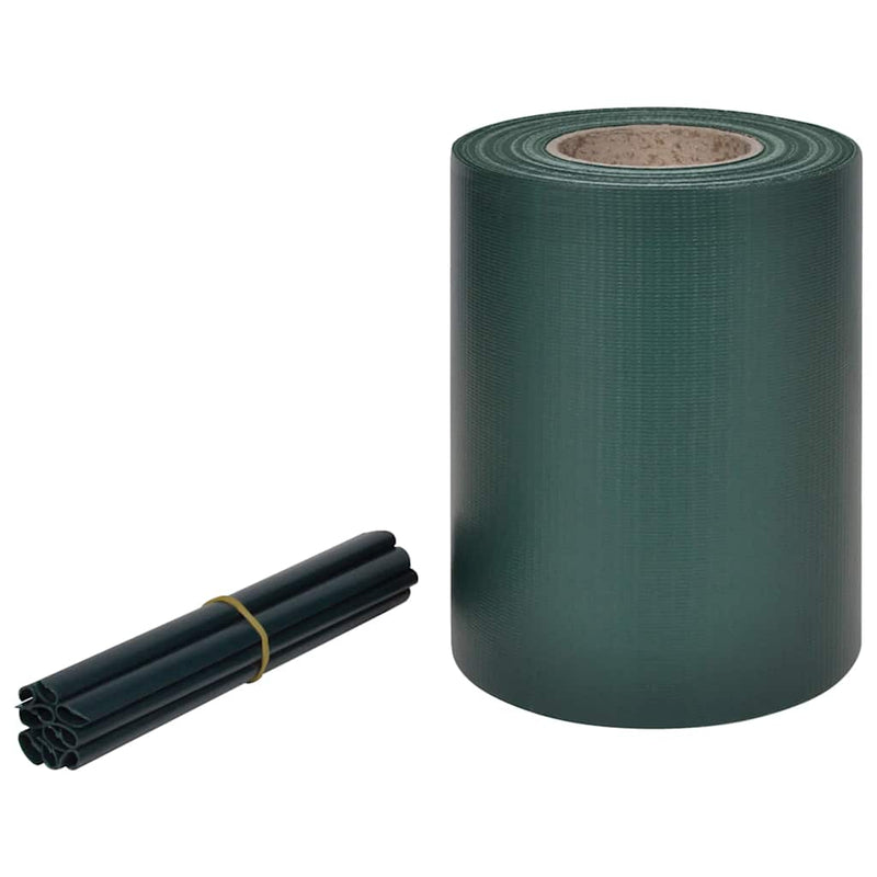 Bandă de intimitate PVC 70x0,19 m Verde