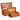 Set cufere de depozitare, 2 piese, lemn mango nefinisat