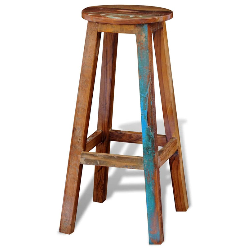Scaun de bar, lemn masiv reciclat