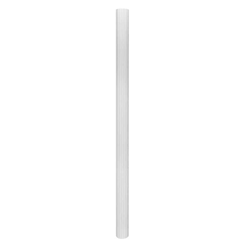 Paravan de cameră, alb, lățime 250 cm, înălțime 165 cm, bambus