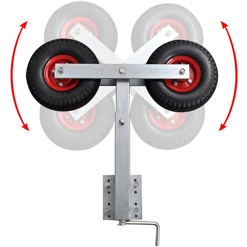 Set suport remorcă pentru barcă cu roți duble 2 buc. 59 - 84 cm