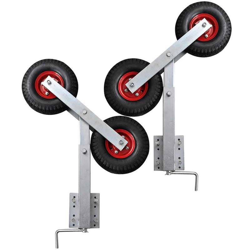 Set suport remorcă pentru barcă cu roți duble 2 buc. 59 - 84 cm