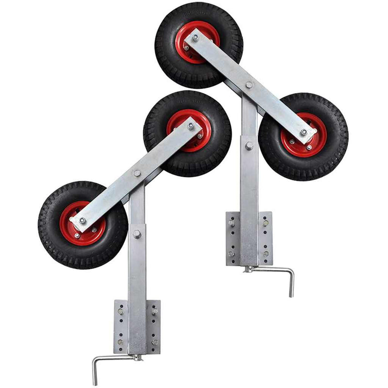 Set suport remorcă pentru barcă cu roți duble 2 buc. 59 - 84 cm
